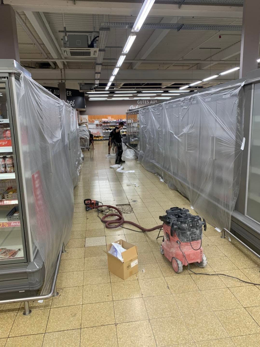 Boden im Supermarkt – Im Verkaufsraum