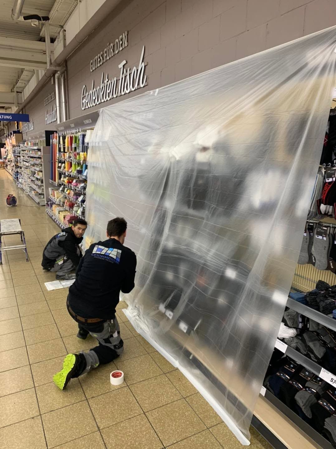 Boden im Supermarkt – Im Verkaufsraum