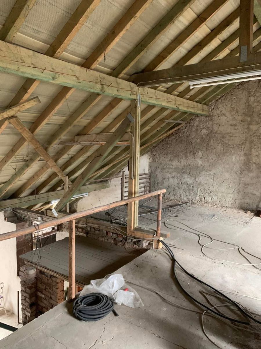Dachbodenausbau auf zwei Etagen – Rohbau
