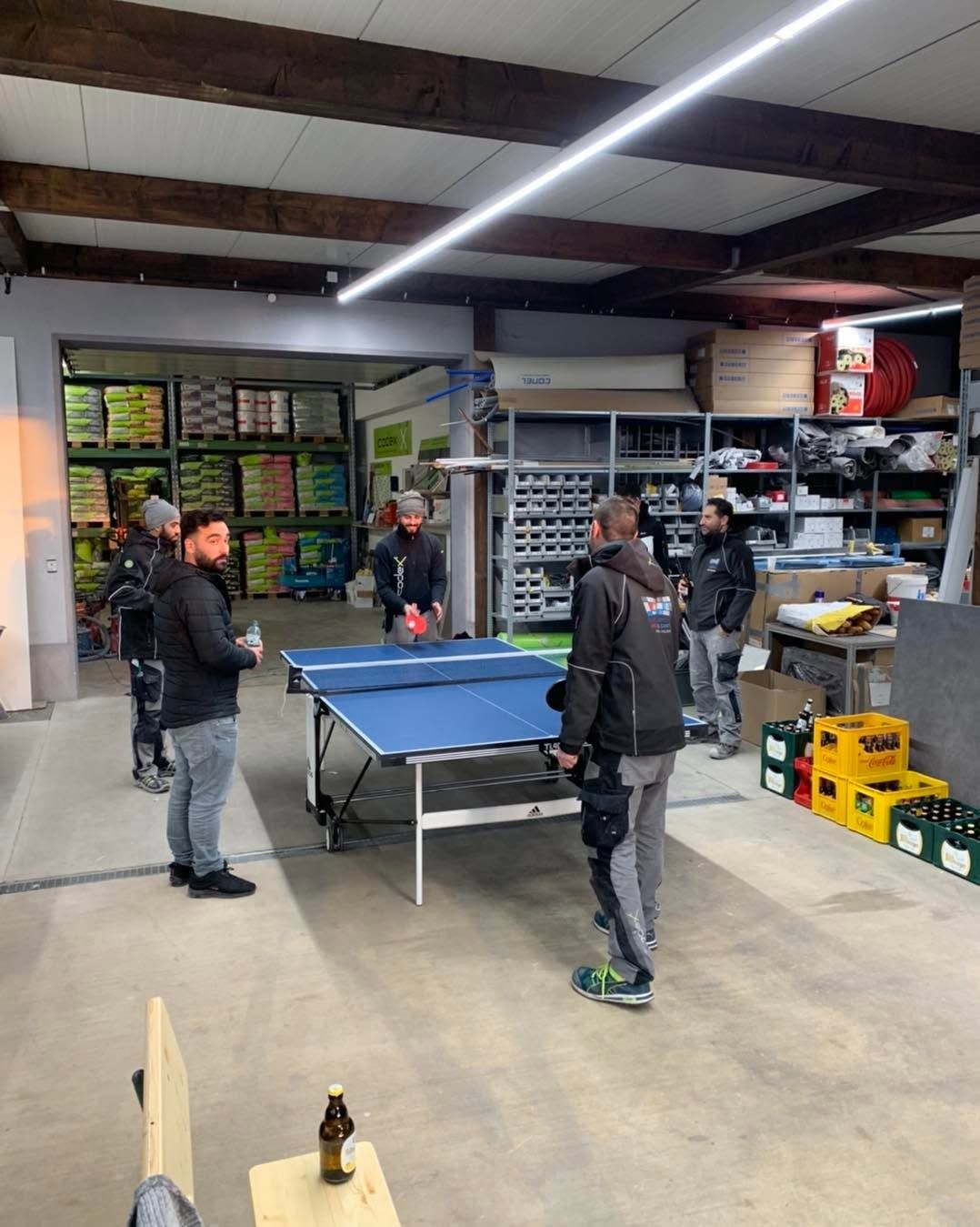Tischtennis in der Halle